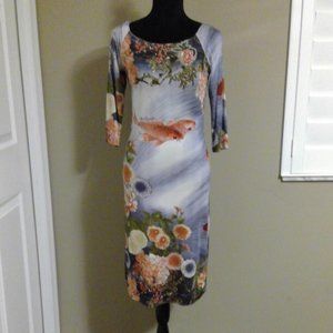 CLASS ROBERTO CAVALLI JERSEY DRESS - EMBELLISHED